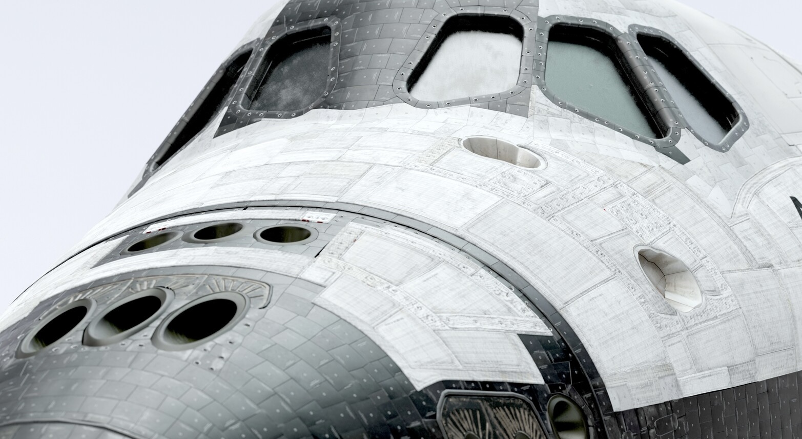 Close Up Picture of Space Shuttle Atlantis